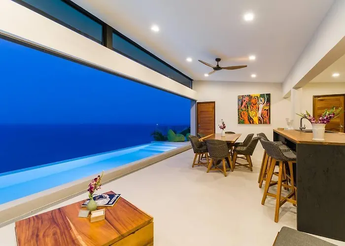 Villa Moana Panoramic Sunrise Ocean View 3Br Samui